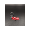 Türkiye Haritası Türk Bayrağı Desenli Metal Anahtarlık - Hediyelik Eşya