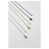 Üçlü Zincir 316L Paslanmaz Çelik 60 cm, Gold Gümüş Siyah Renk Üçlü Set