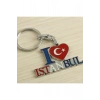 İstanbul Yazılı Metal Anahtarlık