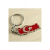 NRZSNT Ay Yıldız (10433) Metal Anahtarlık-Kırmızı