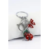 Kırmızı Yeşil Uğur Böceği Yaprak Kelebek Anahtar Figürlü Anahtarlık, Hediyelik Küçük Çanta Süsü