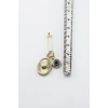 1 Adet Nazar Boncuklu Kalp Çengelli İğne, Nişan, Düğün, Mevlit ve Hediye Paketi Aksesuarı Gold Renkli
