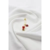 1 Adet Kırmızı Balık Minik Cam Nazar Boncuğu Çengelli İğne, Nişan, Düğün, Mevlit ve Hediye Paketi Aksesuarı