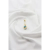 1 Adet Gold Renkli Çift Taraflı Nazar Boncuğu Çengelli İğne, Nişan, Düğün, Mevlit ve Hediye Paketi Aksesuarı