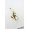 1 Adet Gold Beyaz Parlak Yıldız Saydam Boncuk Çengelli İğne, Nişan, Düğün, Mevlit ve Hediye Paketi Aksesuarı