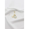1 Adet Gold Beyaz Parlak Yıldız Saydam Boncuk Çengelli İğne, Nişan, Düğün, Mevlit ve Hediye Paketi Aksesuarı