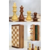 Mıknatıs Taşlı Ahşap Katlanabilir Kutulu Satranç Oyunu 17.5 Cm G611