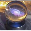 SAMANYOLU GALAKSİSİ CAM KÜRE AHŞAP USB ALTLIK