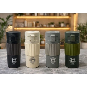 350 Ml Paslanmaz Çelik Termos Dereceli Mug - Sızdırmaz Kapaklı Çift Katmanlı Dereceli Termos  Alk4626