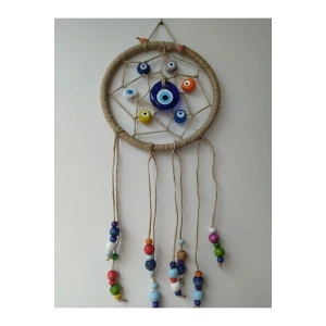 El Yapımı Nazarlık Düş Kapanı Duvar Dekoru Dream Catcher