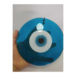 Turkuaz Nazar Boncuğu El Yapımı Duvar Dekoru 16 Cm