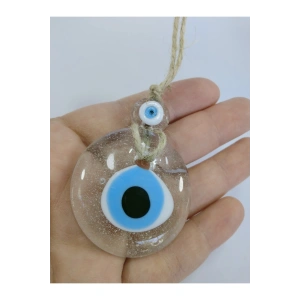 Saydam Cam Nazar Boncuğu El Yapımı Duvar Dekoru Hediyelik Eşya
