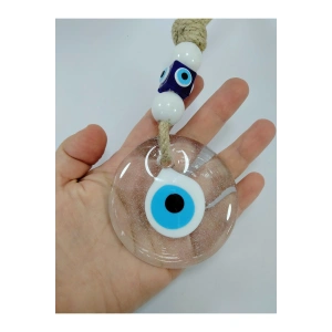 Saydam Nazar Boncuğu El Yapımı Cam Hediyelik Eşya 9 Cm
