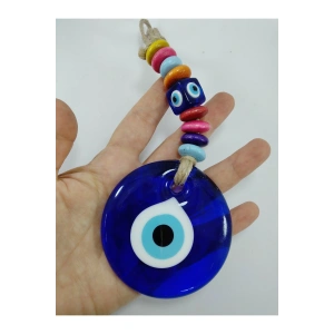 Nazar Boncuğu Duvar Dekoru 7 Cm El Yapımı Cam Özel Tasarım Renkli Hediyelik Eşya