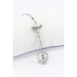 Kristal Boncuk Melek Kanadı Sun Catcher Dikiz Ayna Süsü, Araba Hediyesi