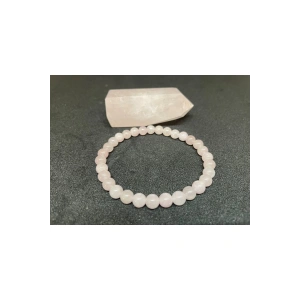 Doğal Taş Pembe Kuars Bileklik 6mm