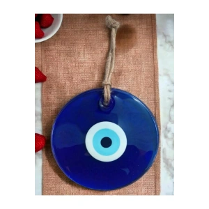Nazar Boncuk 17-18cm Cam Nazar Boncuk Duvar Süsü Bahçe Ağaç Süsü Nazarlık Nazar Boncuğu