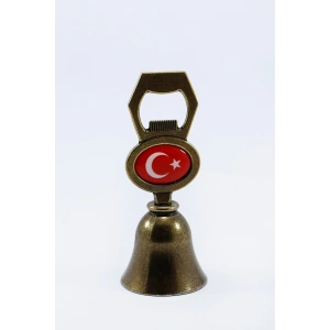 Bayraklı Çan Zili, Hediyelik Türk Bayraklı Zil, Okul Düğün Parti Resepsion Otel Zili