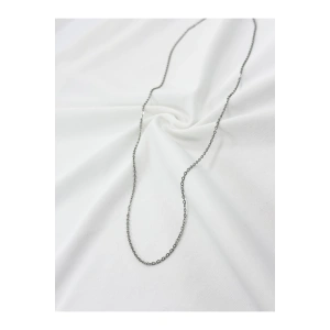 Gümüş Renkli 316L Paslanmaz Çelik Zincir 60 cm