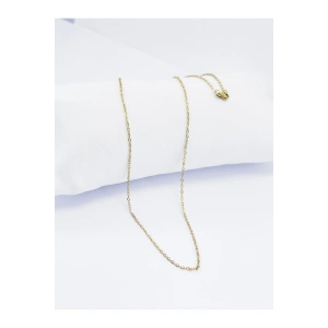 Gold Renkli 316L Paslanmaz Çelik Zincir 60 cm