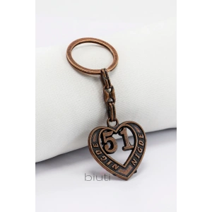 51 Niğde Plaka Anahtarlık, Hediyelik Plakalı Çanta Süsü