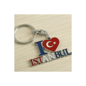 İstanbul Yazılı Metal Anahtarlık
