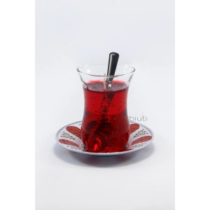 1 Adet İstanbul Hatırası Mum Çay Bardağı Çay Tabağı, Nostaljik Hediyelik