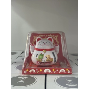Çift El Sallayan Kedi Güneş Enerjili