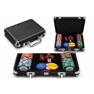 Deri Çantalı 100 Chip Ve 2 Adet İskambil Kağitına Sahip Poker Oyunu Alk5369