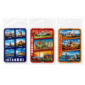 İstanbul Temalı Ahşap Buzdolapı Süsü Magnet Alk5824