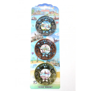 İstanbul Temalı Metal Magnet 3Lü Set Alk2890