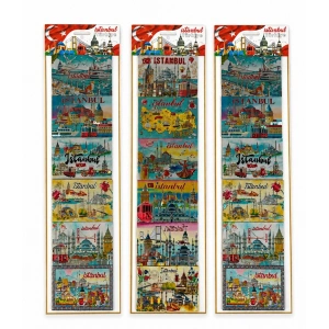 İstanbul Temalı Silikon Buzdolapı Süsü Magnet 6Lı Set Alk5809