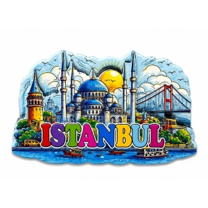 İstanbul Temalı Silikon Buzdolapı Süsü Magnet Alk5374