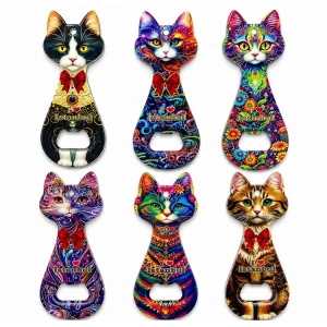 Kedi Tasarımı İstanbul Temalı Buzdolapı Süsü Magnet Alk5408