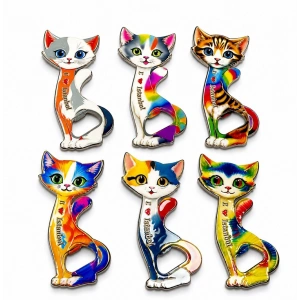 Kedi Tasarımı İstanbul Temalı Buzdolapı Süsü Magnet Alk5409
