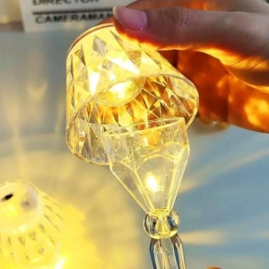 Kristal Görünümlü Led Abajur Gece Lambası (12cm) 12Li