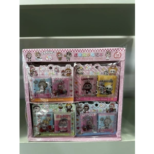 LABUBU SULU STİCKER NOT DEFTERİ MİNİ 16 lı