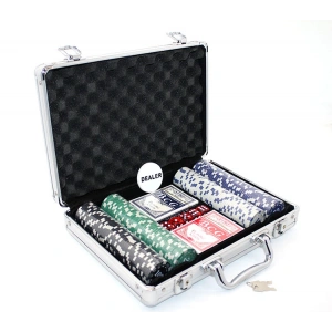 Metal Çantalı 200 Chipli Poker Oyunu Alk1500