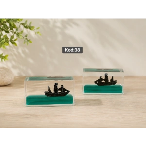 Atatürk Cam Küre Işıklı UsB Ahşap Altlık