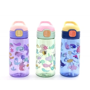 Renkli Pipetli Suluk 600 Ml BPA İçermez Alk2968