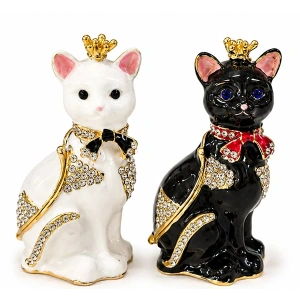 Swaroski Taşlı Kedi Figürü Alk5773