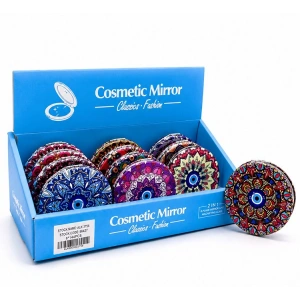 Taşlı El Aynası Yuvarlak İnce Alk3758