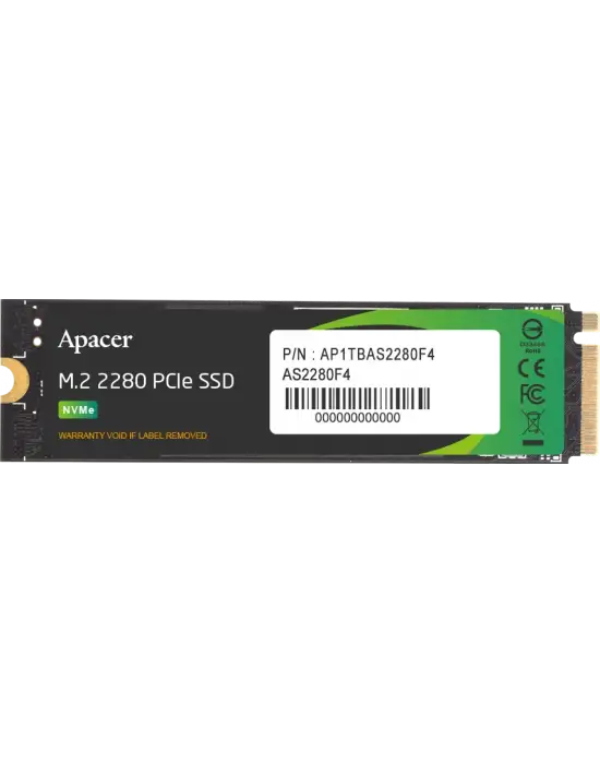 Apacer AP1TBAS2280F4-1 1TB 11500/9000MB/s M.2 PCIe Gen5x4 SSD Disk