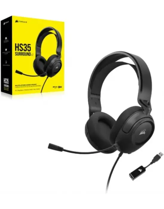 CORSAİR HS35 SURROUND V2 CA-9011386-EU 7.1 KABLOLU KULAK ÜSTÜ OYUNCU KULAKLIĞI