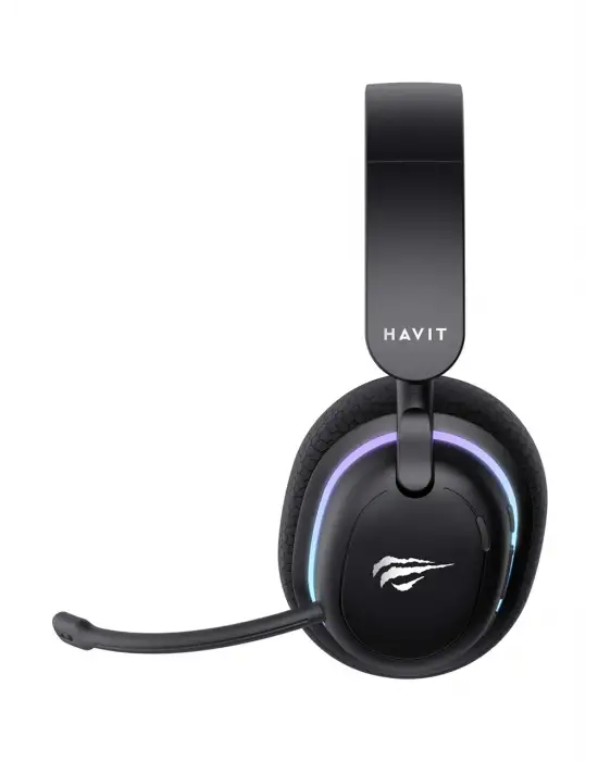 HAVİT GAMENOTE FUXİ-H7 SYİAH RGB USB KABLOLU/KABLOSUZ KULAK ÜSTÜ OYUNCU KULAKLIĞI