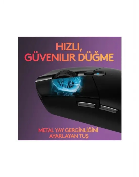 LOGİTECH G G305 LIGHTSPEED 12.000 DPI KABLOSUZ OYUNCU MOUSE - SİYAH