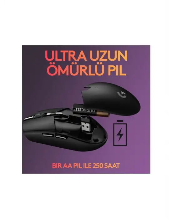 LOGİTECH G G305 LIGHTSPEED 12.000 DPI KABLOSUZ OYUNCU MOUSE - SİYAH