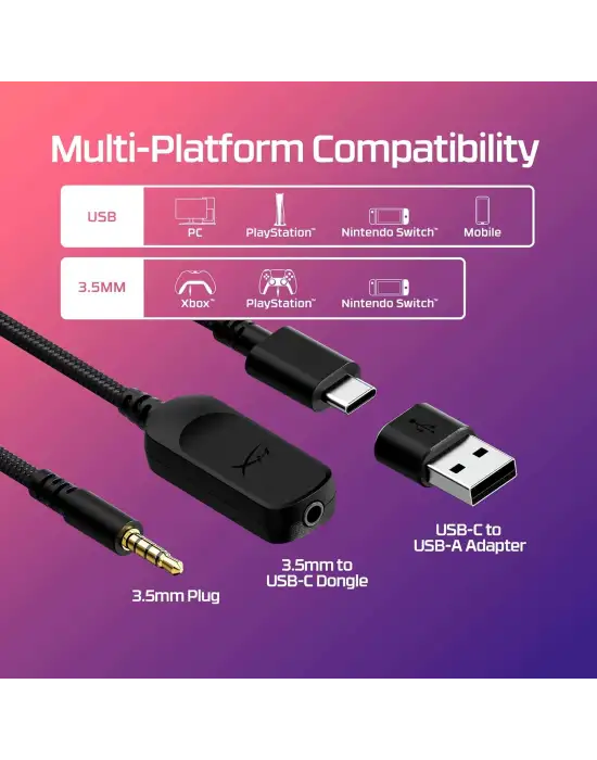 HYPERX CLOUD III 727A9AA SİYAH-KIRMIZI KABLOLU KULAK ÜSTÜ OYUNCU KULAKLIĞI