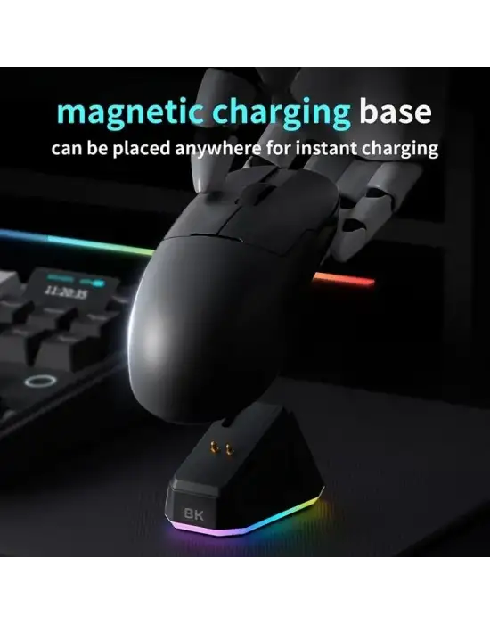 AJAZZ AJ159 PRO SİYAH ŞARJLI OPTİK KABLOLU/KABLOSUZ OYUNCU MOUSE