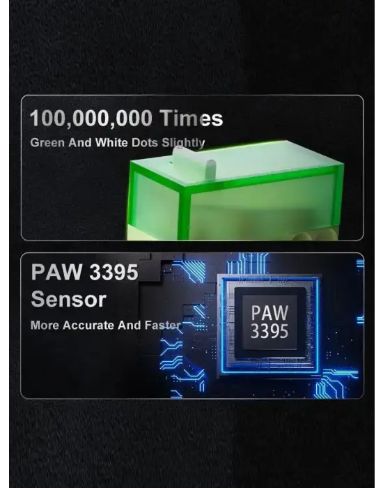 AJAZZ AJ159 PRO SİYAH ŞARJLI OPTİK KABLOLU/KABLOSUZ OYUNCU MOUSE